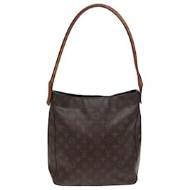 Louis Vuitton-LOUIS VUITTON Monogram Looping GM Shoulder Bag M51145 LV Auth 77941-Monogram