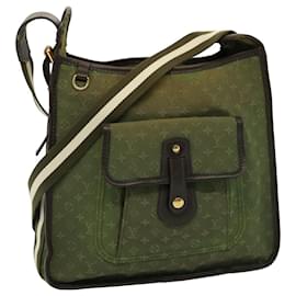 Louis Vuitton-LOUIS VUITTON Monogram Mini Bussus Marie Kate Tasche TST Khaki M92324 LV Auth 77098-Khaki