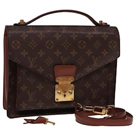 Louis Vuitton-LOUIS VUITTON Monogram Monceau 28 Handtasche 2way M51185 LV Auth 77996-Monogramm