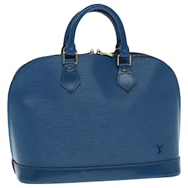 Louis Vuitton-LOUIS VUITTON Epi Alma Hand Bag Toledo Blue M52145 LV Auth 77909-Blue