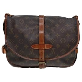 Louis Vuitton-LOUIS VUITTON Monogram Saumur 30 Shoulder Bag M42256 LV Auth 77998-Monogram