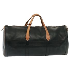Hermès HERMES Sac Boston Précoce Cuir Noir Auth bs14978 Noir