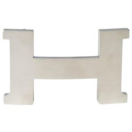 Hermès HERMES Accessory Single Buckle / Silver Metal Belt Buckle - 102008 Silvery
