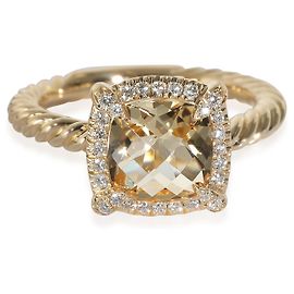 Anello di moda Chatelaine in citrino David Yurman in oro giallo 18k 0,11 CTW Altro