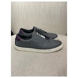 Fendi-FENDI Trainers T.EU 39 Leather-Grey