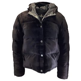 Jil Sander Dark Brown Quilted Sheared Mink Puffer Jacket Brown