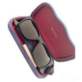 Gucci Sunglasses Black Goatskin Black