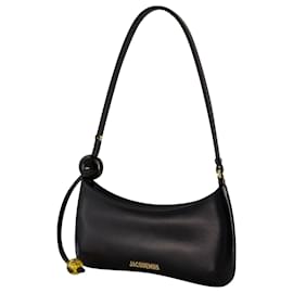 Jacquemus-Le Bisou Perle Bag - Jacquemus - Leather - Black-Black