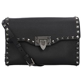 Valentino Garavani Borsa a spalla Small Rockstud Valentino Nero