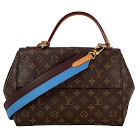 Louis Vuitton-Louis Vuitton Cluny MM Monogram Top Handle Shoulder Bag-Brown