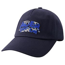 Autre Marque-Baseball Cap - Ader Error - Cotton - Blue-Blue