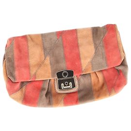 Pochette à panneaux Marc by Marc Jacobs en daim multicolore Autre