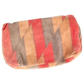 Marc Jacobs-Marc by Marc Jacobs Panelled Clutch Bag in Multicolor Suede-Other