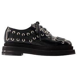 Loafers brogue à œillets en forme de cœur - Simone Rocha - Cuir - Noir Noir