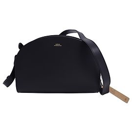 Apc Bolsa Demi Lune A.P.C. em couro preto Preto