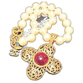 Chanel-Chanel 80s Vintage collector necklace-Golden