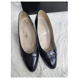 Chanel-Chanel leather pump-Black