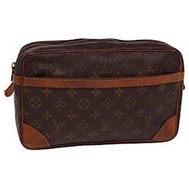 Louis Vuitton-LOUIS VUITTON Monogram Compiegne 28 Clutch Bag M51845 LV Auth 78839-Monogram