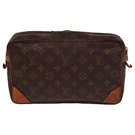 Louis Vuitton-LOUIS VUITTON Monogram Compiegne 28 Clutch Bag M51845 LV Auth 78839-Monogram