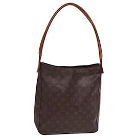 Louis Vuitton-LOUIS VUITTON Monogram Looping GM Shoulder Bag M51145 LV Auth 77944-Monogram