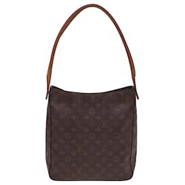 Louis Vuitton-LOUIS VUITTON Monogram Looping GM Shoulder Bag M51145 LV Auth 77944-Monogram