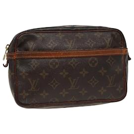 Louis Vuitton-LOUIS VUITTON Monogram Compiegne 23 Clutch Bag M51847 LV Auth 78019-Monogram