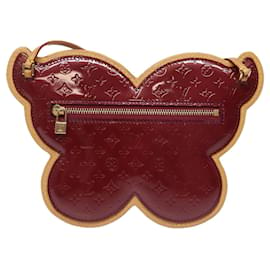 Louis Vuitton-LOUIS VUITTON Vernis Conte Douffe Pochette Papillon Sac M92270 LV Auth 76768A-Violet