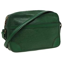 Louis Vuitton-LOUIS VUITTON Epi Trocadero 27 Shoulder Bag Green M52314 LV Auth 78683-Green