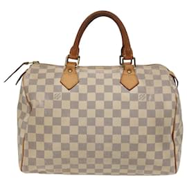 Louis Vuitton-LOUIS VUITTON Handtasche Speedy 30 Damier Azur N41533 LV Auth 78067-Andere