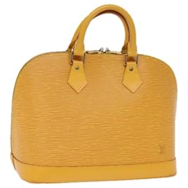 Louis Vuitton-LOUIS VUITTON Sac à main Epi Alma Jaune M52149 LV Auth 77597-Jaune