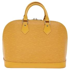 Louis Vuitton-LOUIS VUITTON Epi Alma Hand Bag Yellow M52149 LV Auth 77597-Yellow