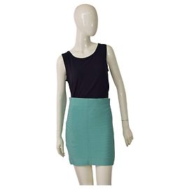 Falda mini elástica turquesa Bcbg Max Azria L Turquesa