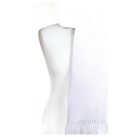 Sciarpa Dior viola in cotone con frange Altro