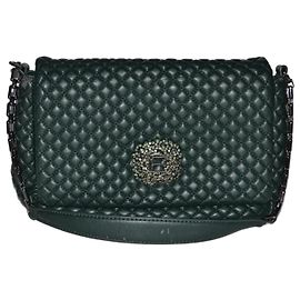 Borsa a spalla Ermanno Scervino verde scuro in ecopelle Verde scuro