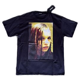 Camiseta preta Raf Simons FW18 Christian F. Preto