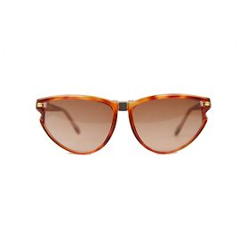 Givenchy Óculos de sol vintage marrons para mulheres Paris mod SG01 COL 02 Marrom