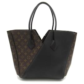 Louis Vuitton-Bolso tote Kimono MM de lona Louis Vuitton M40460 en excelente estado-Castaño