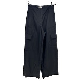 COS Pantaloni T.FR 36 Lino Nero