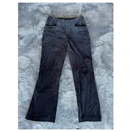 Gucci-Gucci by Tom Ford early 2000s Lateral Button Up Belted Trousers.-Black