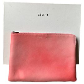 Pochette Céline en cuir rose Rose