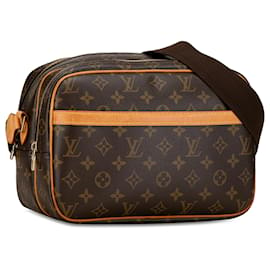 Louis Vuitton-Louis Vuitton Brown Monogram Reporter PM-Brown