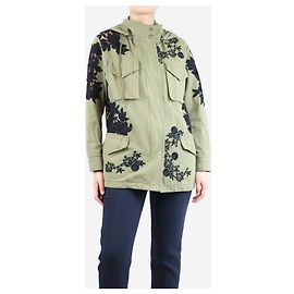 Alice + Olivia Chaqueta de bordado inglés verde - talla S Verde
