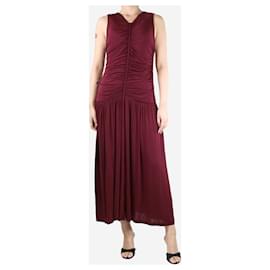 Ulla Johnson-Burgundy Flora stretch jersey long dress - size M-Dark red
