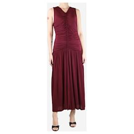 Ulla Johnson-Burgundy Flora stretch jersey long dress - size M-Dark red