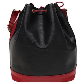 Louis Vuitton-LOUIS VUITTON Sac à épaule Epi Noe Par couleur Noir Rouge M44017 LV Auth 78052-Noir,Rouge