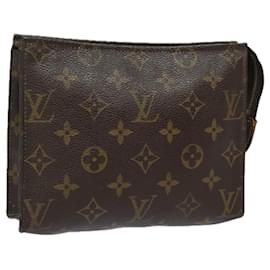 Louis Vuitton-LOUIS VUITTON Monogram Poche Toilette 19 Pouch M47544 LV Auth 78011-Monogram