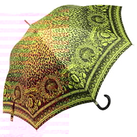 Gianni Versace-Gianni Versace Umbrella Nylon Yellow Auth am6353-Yellow