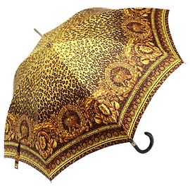 Regenschirm aus gelbem Nylon Gianni Versace Auth am6353 Gelb