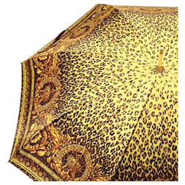 Gianni Versace-Gianni Versace Umbrella Nylon Yellow Auth am6353-Yellow