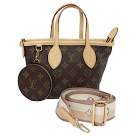 Louis Vuitton-LOUIS VUITTON Handtasche Monogram Neverfull BB 2way M46705 LV Auth 74681S-Monogramm